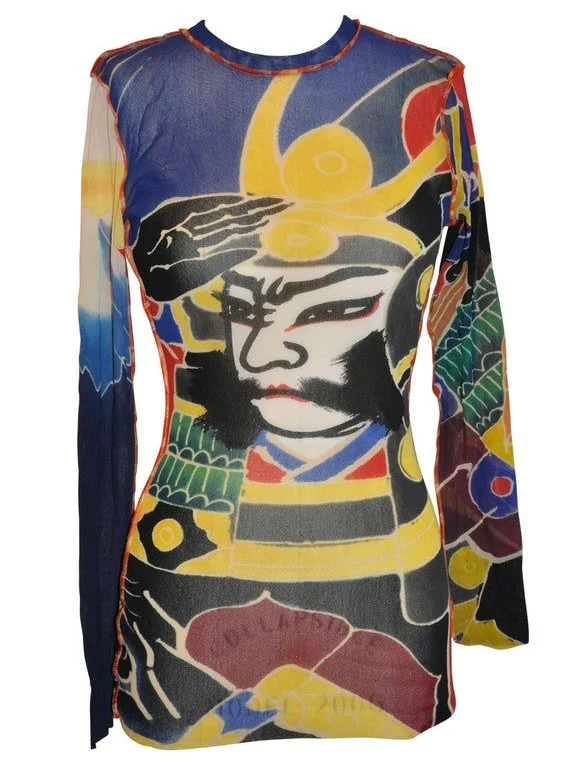 Jean Paul Gaultier 1999 Samurai Mesh Top - S